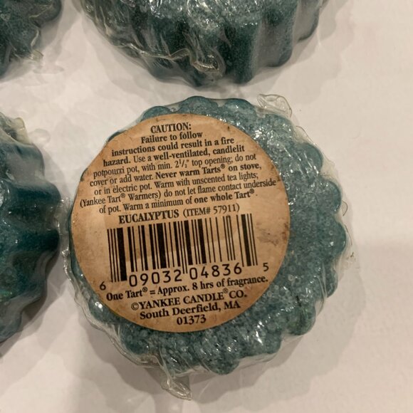 4 Yankee Candle Wax Tarts EUCALYPTUS Rare and Retired Label - Picture 4 of 4